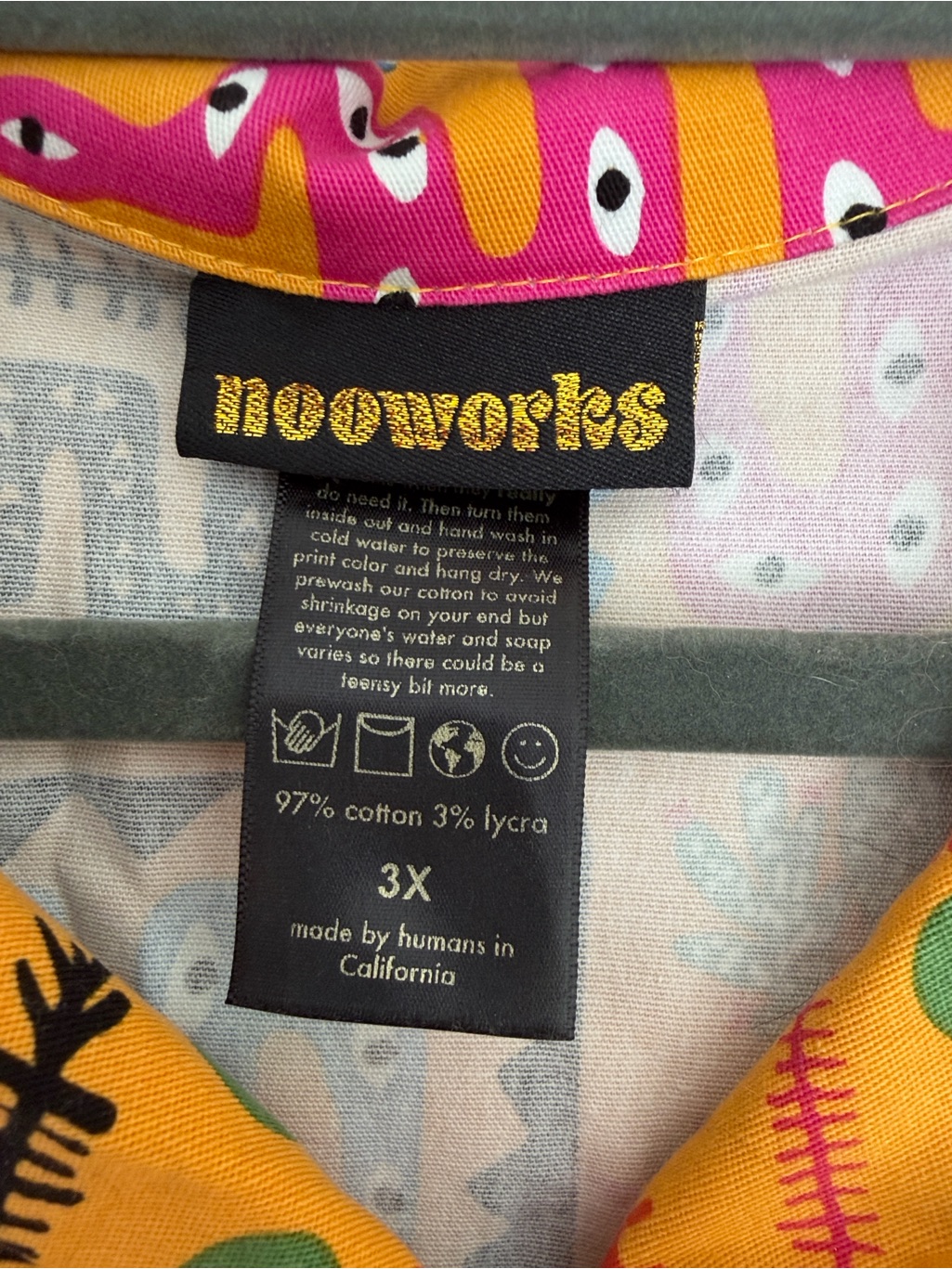 Nooworks Women's Bold Mustard Print Jumpsuit - Size 3x — image 4 of 8